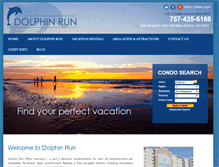 Tablet Screenshot of dolphinrunvb.com